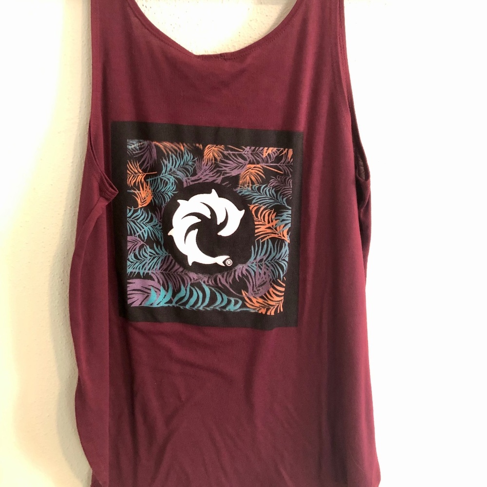 WRV Burgundy tank top Size Small